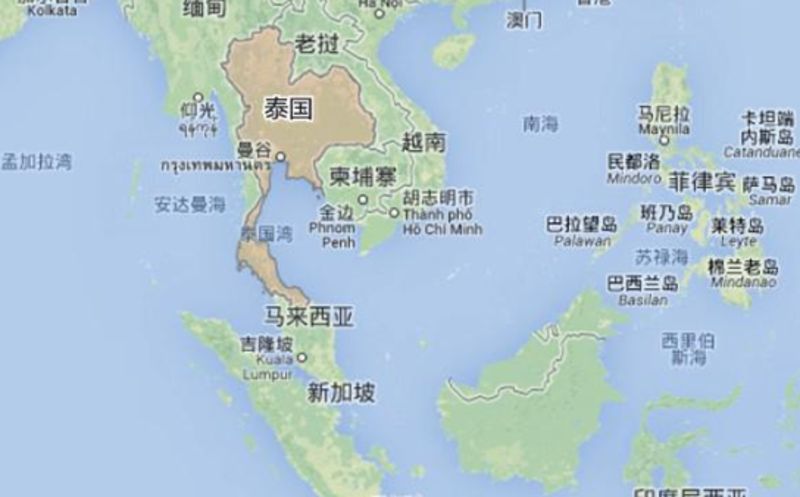 泰国旅游中文地图_风情之旅_风情泰国旅游中文地图图片