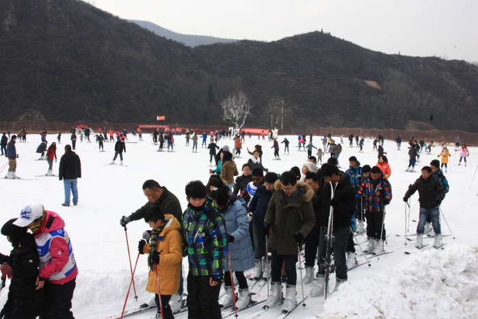 【滑雪游记】公司组织俺们去蓝田竹林畔滑雪