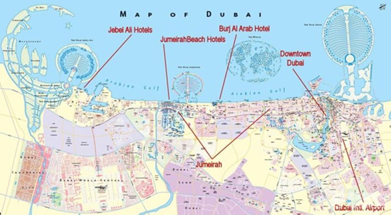 迪拜地图_迪拜地图位置_迪拜在地图上的位置