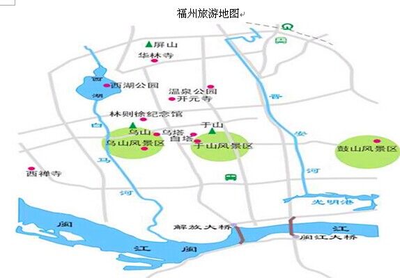 福州旅游地图_福州旅游介绍_福州旅游景点推荐_福州景点地图图片