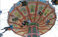 Särkänniemi游乐园玩飓风飞椅