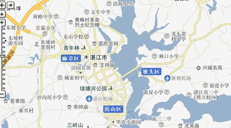 湛江地图_湛江时区地图_湛江详细地图