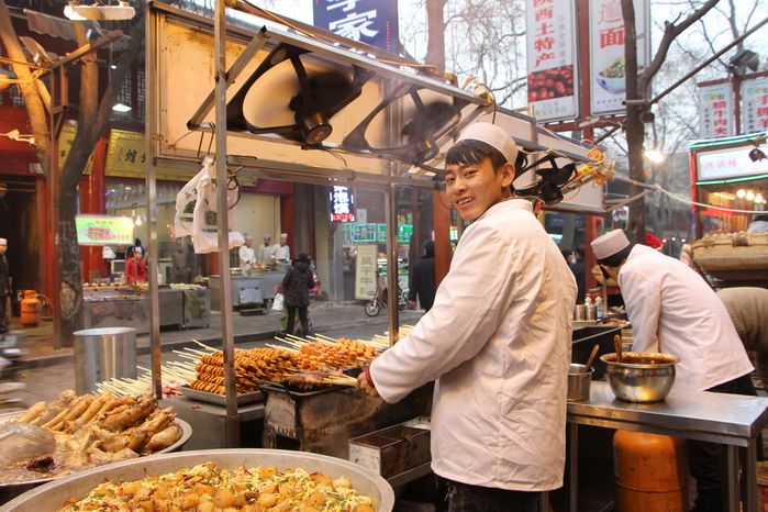 西安回民街美食