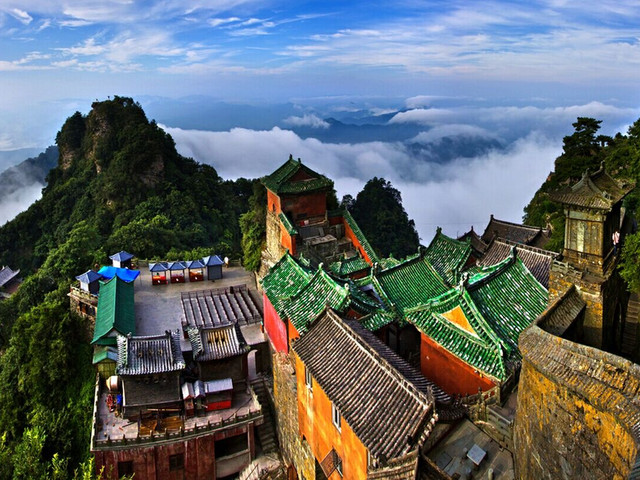 2大5a景区,神农架6处景点/武当山金顶紫霄宫