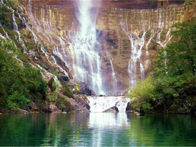  新乡八里沟汽车1日游>桃花湾处 太行天瀑