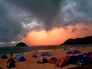  深圳杨梅坑-情人岛-西冲露营2日游>含沙滩烧烤,篝火晚会