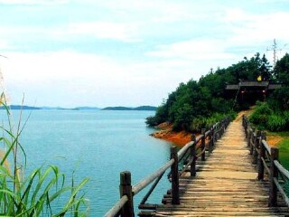  柘林湖一日游>岛玩水
