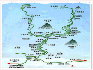 九寨沟游览图