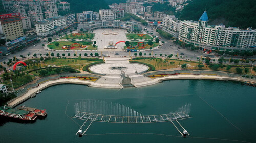 千岛湖广场鸟瞰图