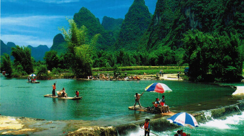 桂林漓江漂流
