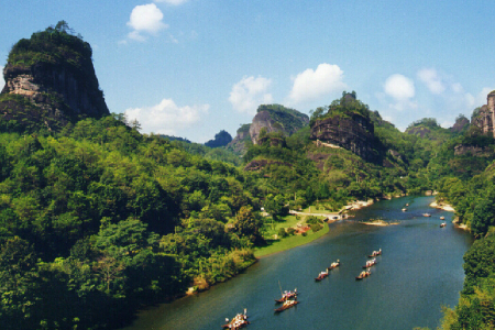 <武夷山双高4日游>九曲竹筏漂流爸妈放心游无购物专业导游陪同细致服务含3早4正餐免费接送站不带钱包去旅行