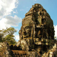 柬埔寨吴哥窟高棉的微笑 景点模块