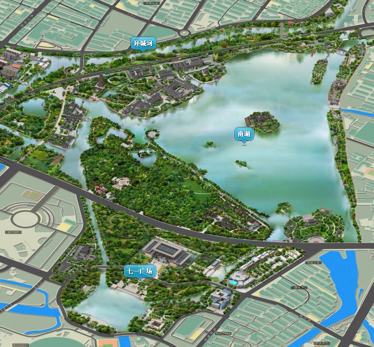 西塘古镇全景地图图片