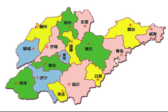 1980年山东省地图图片