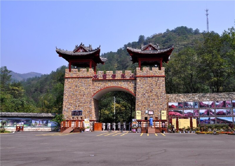 较美,我们边走边看,走走停停花了半个多小时才到达云雾山景区的大门