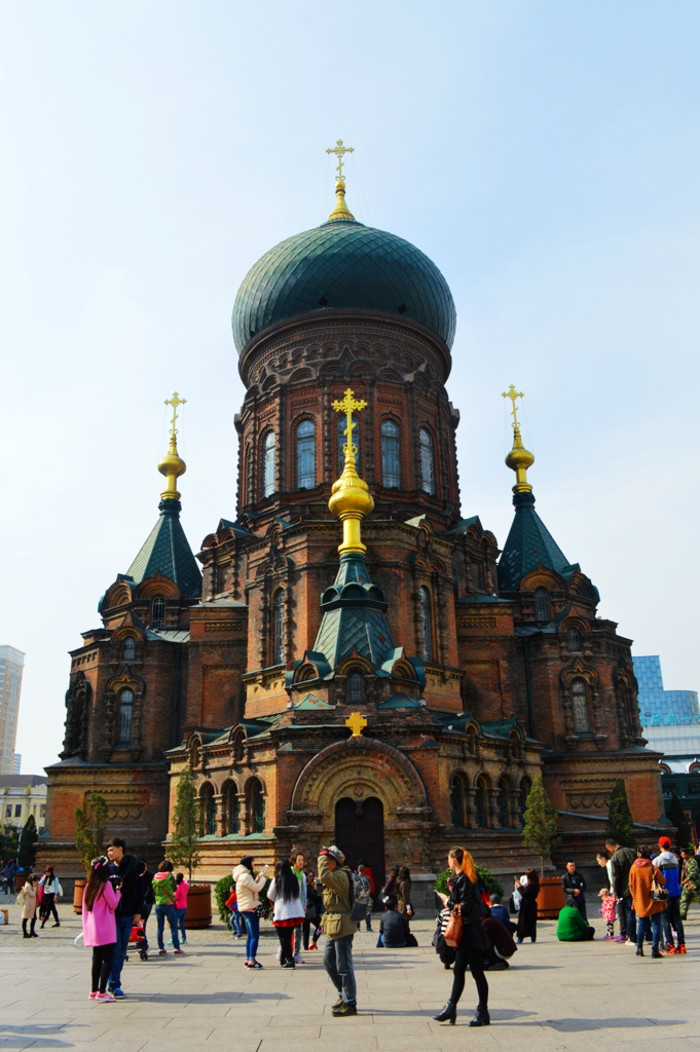 索菲亚教堂,这里已成为哈尔滨一处独特的景观,是哈尔滨的地标式建筑