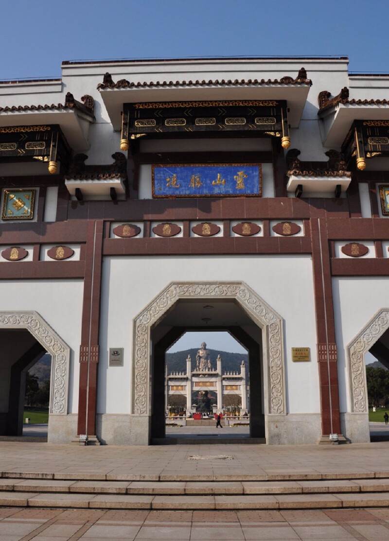 五明桥 -胜境门楼-洗心池-佛足坛-五智门-菩提大道-九龙灌浴-降魔壁