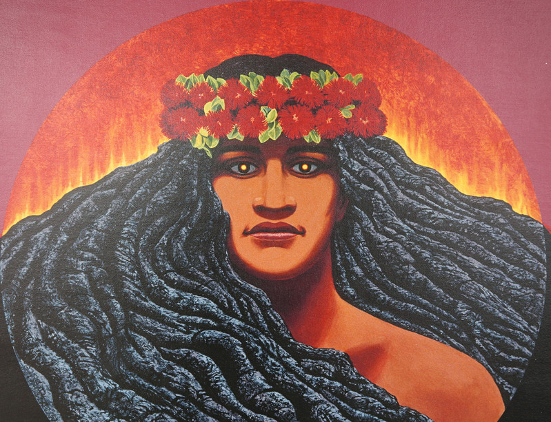 夏威夷火山女神图片