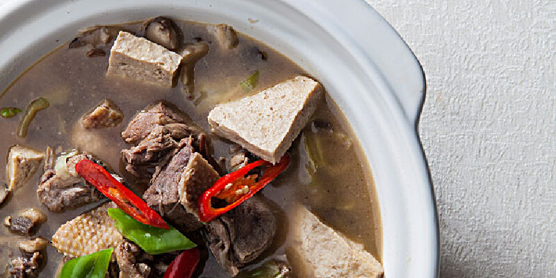 鸭架豆腐汤