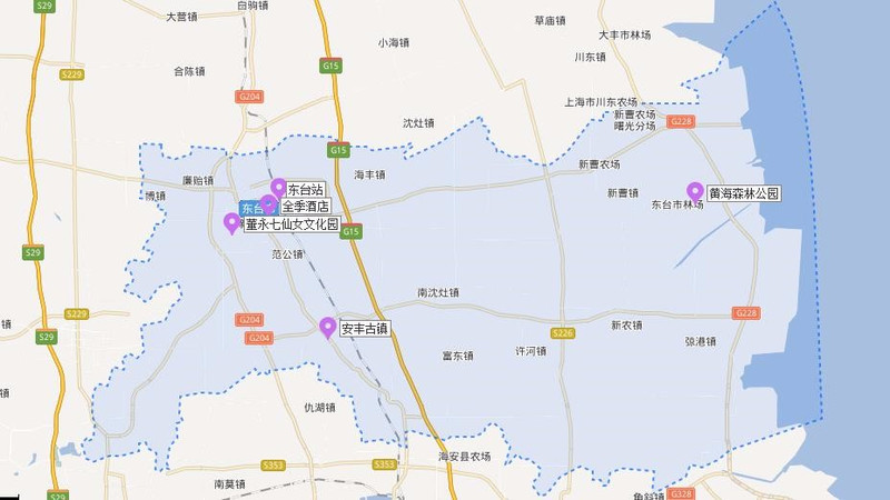 江苏东台市区最新地图图片