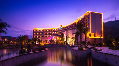 万龙温泉酒店夜景