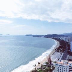 从酒店看到的芽庄海湾