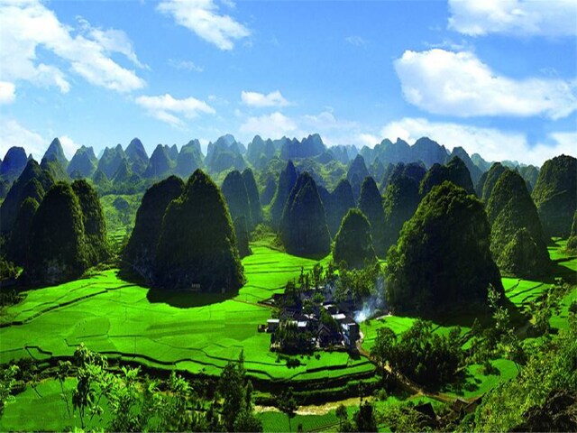 万峰林景区景点,罗平万峰林,八里沟景区_大山谷图库