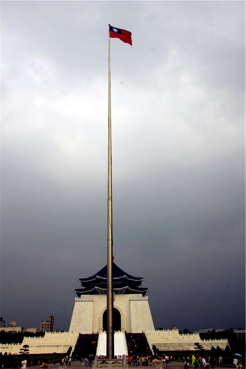 中正纪念堂升旗图片