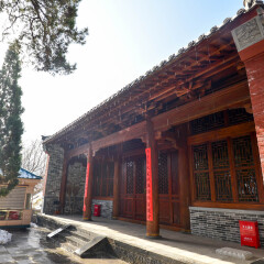 少林寺风景名胜区的#旅图换旅费# #一起来看雪# #殿堂庙宇#