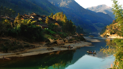 三都万户水寨全景图片,三都万户水寨,三都怎雷水寨(第2页)_大山谷图库
