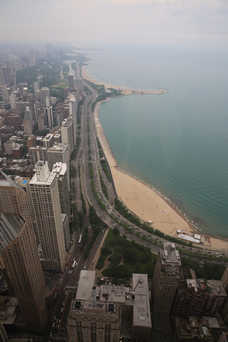 美国中部游九芝加哥芝加哥河建筑谢德水族馆约翰汉考克