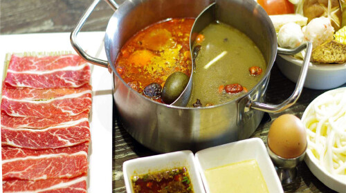  苏州吴江海悦花园大酒店自驾 游>酒店精致小火锅,尽享美食