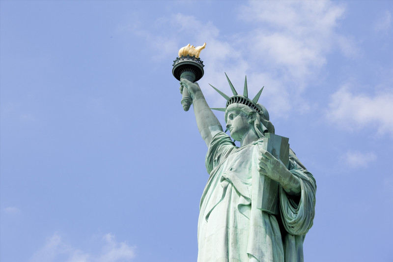 美国自由女神像的来历图片