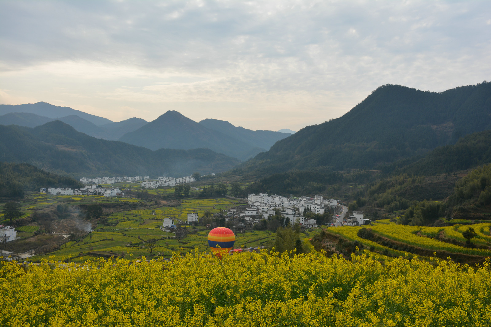 婺源江嶺梯田p63:一幅美麗的風景圖,站在高處看,心曠神怡