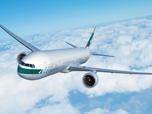 国泰波音747大型客机