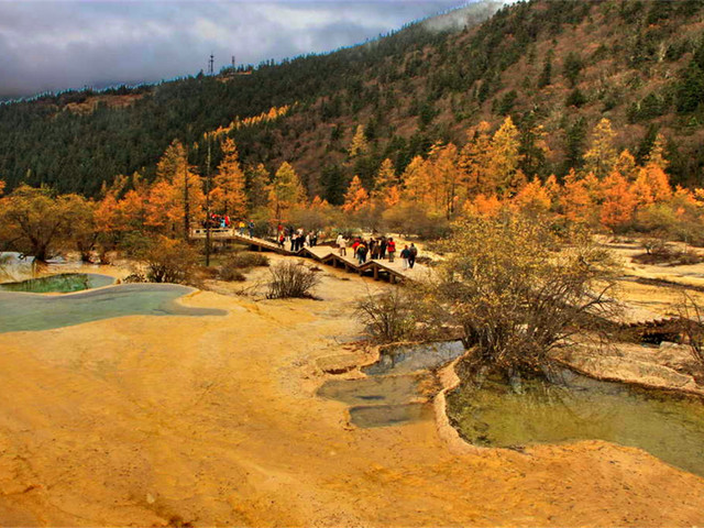 黃龍景區:若因天氣或自身原因未能遊覽【黃龍風景區】,導遊現退100元