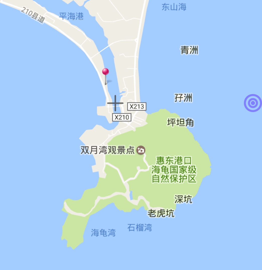 广东巽寮湾地图图片