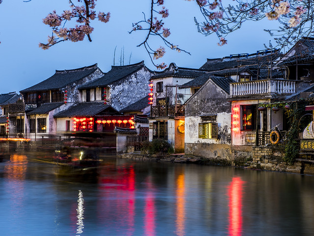 湿地-西塘2日游>0购物,含3点门票及1早2正餐,浪漫双水乡感受夜西塘