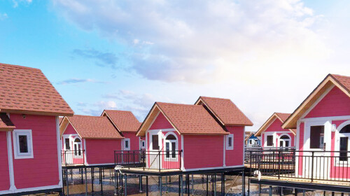  唐山乐亭月坨岛自驾2日游>宿月坨岛风情小木屋大床房