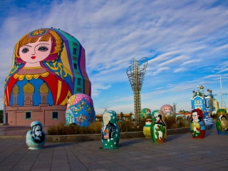 满洲里套娃景区