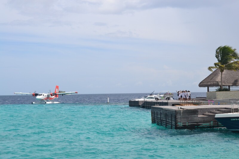 有一批游客离开,酒店人员会挥手告别.