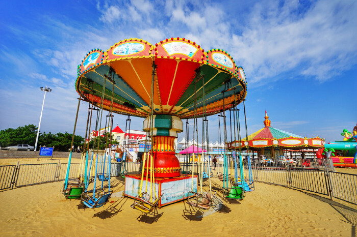 这里的游乐设施也很齐全,可以算是日照最大的游乐园了,带孩子来玩玩是