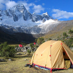 Campsite on Santa Cruz Trek, Cordillera Blanca, Pe