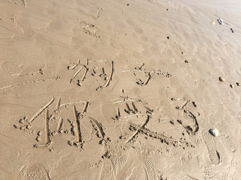好套路,在沙滩上写字(二狗子你变了~感谢给我取这外号的两位!