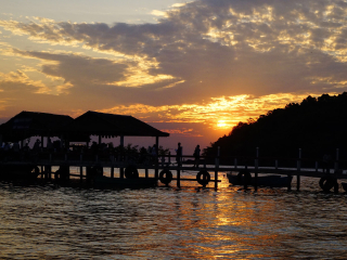 西哈努克港码头区