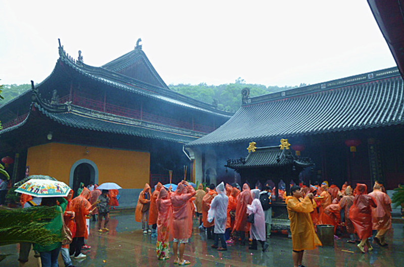 普陀山雨天图片图片