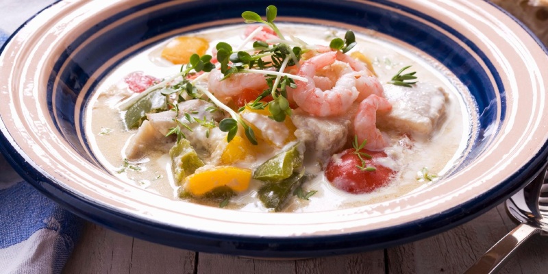 海鲜杂脍浓汤chowder