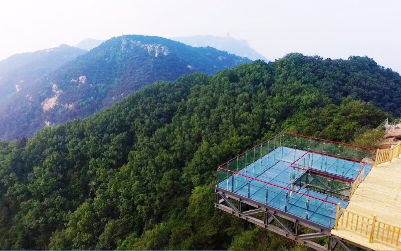 沂蒙山银座天蒙旅游区玻璃观景平台第九站:九曲滑道看完玻璃平台,基本