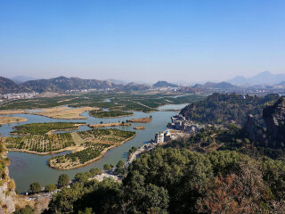 台州临海桃江十三渚