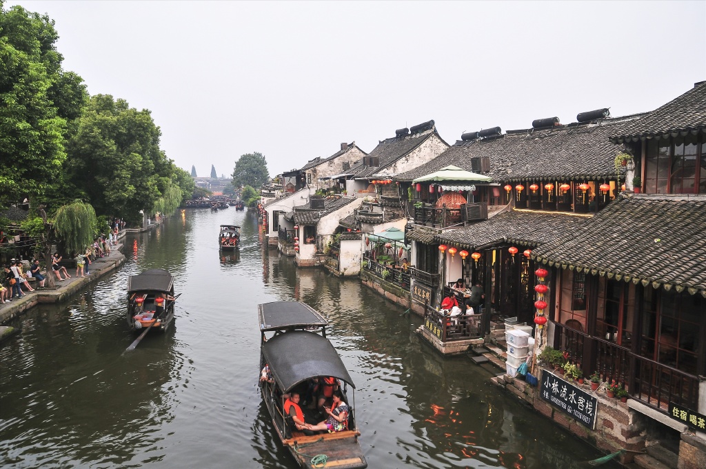 浙江嘉兴西塘景区内西风瘦马客栈1晚酒景套餐周边自驾游含西塘门票2张
